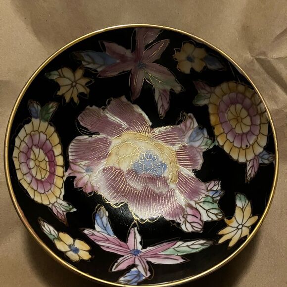 Vintage Da Qing Qianlong Nhi Chinese Polychrome Fruit bowl Hand painted - Picture 11 of 16